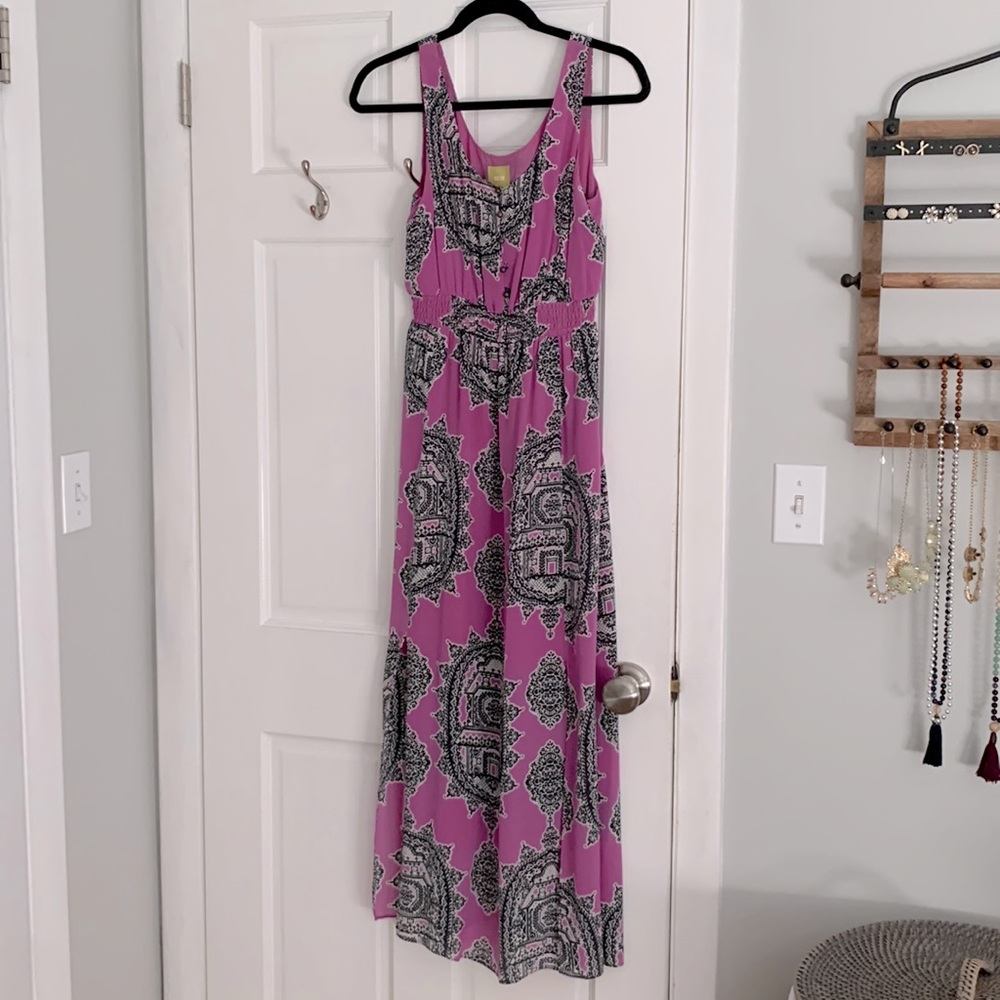 Maeve by Anthropologie Silk Maxi Dress